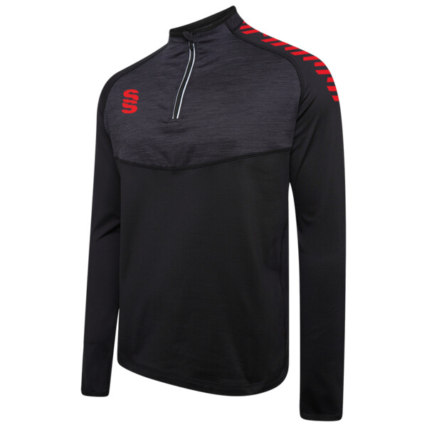 Stuart Surridge 1/4 Zip Dual Performance Top Diagonal Print - Junior Thumbnail